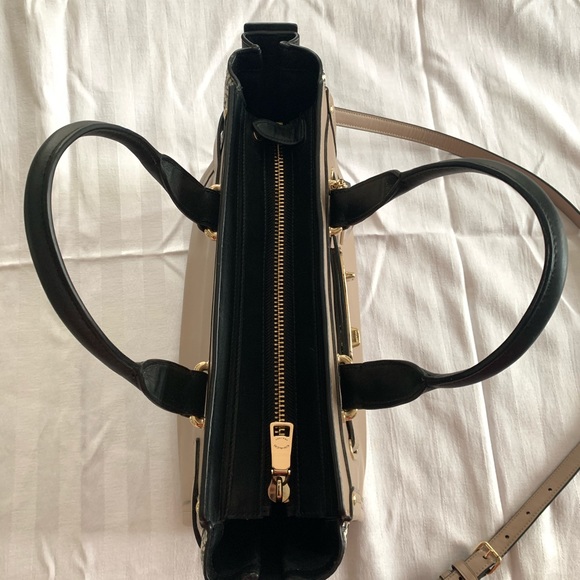 Beige and Black Coach Purse - Picture 6 of 6